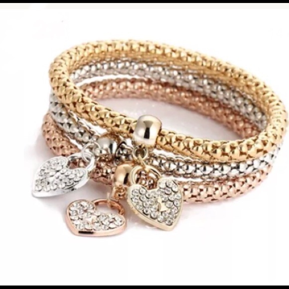 🎁 stretch bracelets. 3-set! - Picture 2 of 2